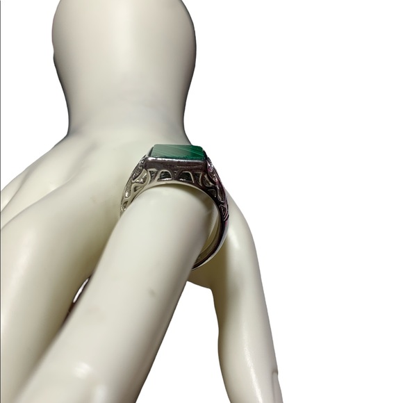 ✨Natural Malachite Adjustable Ring - Picture 7 of 8